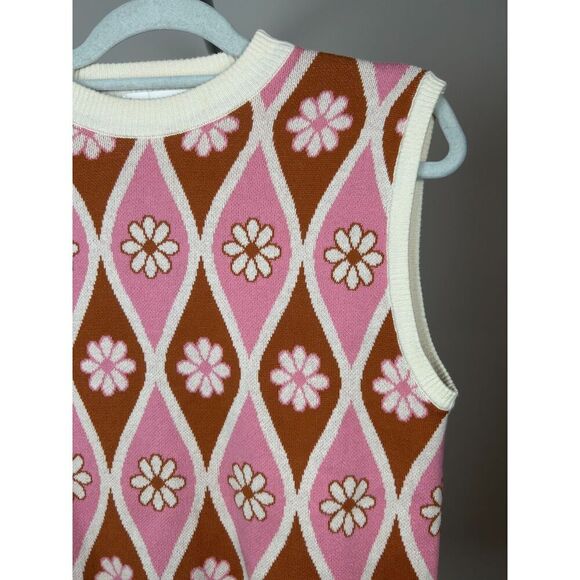 MANGO MNG Floral Print Knitted Gilet Women's Sweater Vest XS - Picture 4 of 4